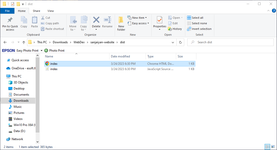 Open HTML File